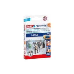 Lot de 10 double-face adhésifs puissants 1,5 kg powerstrips 58000-00102-10 - Tesa