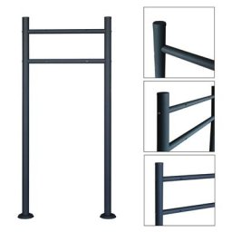 Aufun - Support de boîte aux lettres sur pied (Anthracite,120cm)