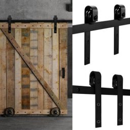 Système porte coulissante Système de porte coulissante Kit de ferrure de porte coulissante Porte