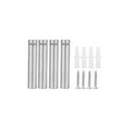 4pcs entretoises en Verre Vis de publicité Fixations Boulons Support Pin (12 x 80 mm)