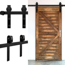 Système porte coulissante Système de porte coulissante Kit de ferrure de porte coulissante Porte