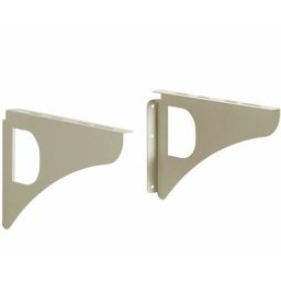 Decayeux - Lot de 2 équerres design en acier pour boîte aux lettres - Ton pierre