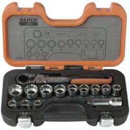 Bahco - Jeu de douilles traversantes avec cliquet S140T