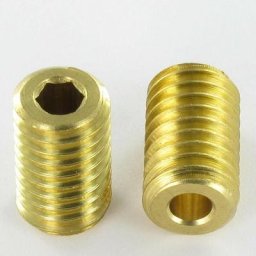 Insert Laiton Hexagonal creux M12 Pas de 200 X20 Percé 5.25 Conditionnement: 1 pièce