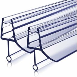 Joint de douche 2x60cm Protection des Joint de porte de douche, scellées de douche Joint pvc pour