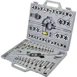 TOOLCRAFT TO-7199877 Kit de taraudage 45 pièces HSS métrique M6, M8, M10, M12, M14, M16, M18, M20,