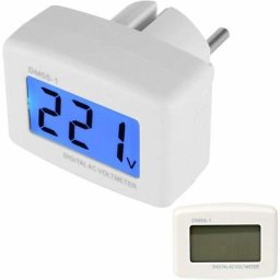 Voltmètre lcd Numérique Rétroéclairage Bleu 220V, Panneau Testeur Tension Prise ue, DM55-1 ac