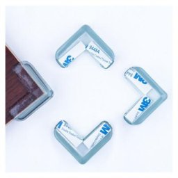 Lot de 12 protections d'angle transparentes en forme de l pour bébé - Protection contre les chocs