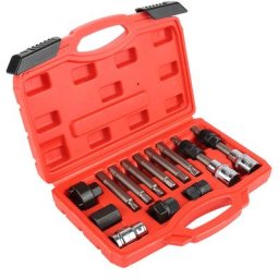 Coffret de douilles embout 13 pcs mécanique auto Jeu d'outils combinés de poulie d'alternateur