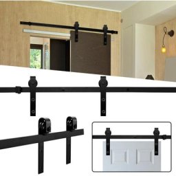 Système porte coulissante Système de porte coulissante Kit de ferrure de porte coulissante Porte