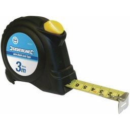 Mètre ruban autobloquant 3 m x 16 mm - 856321 - Silverline
