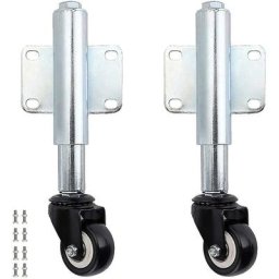 2 Roue de Portail Roulant 6cm, Roulette à Suspension pour Portail Extensible, Roulette Support de