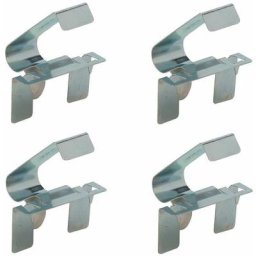 4x clip plinthe basse meuble cuisine acier chromé métal support connecteur ressort fixation