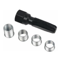 Kit filetage bougie, 5 pcs Kit Réparation de Filetage de Bougie d'allumage de 14 mm,azhuni
