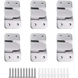 Ersandy - 6 Paires [12 pack] Support de Montage Dissimulé Embarqué Interverrouillage Pendaison