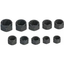 11 pack Kit d'extracteur d'écrou de boulon à impact Extracteur d'écrou Douille torsadée 9-19MM Kit
