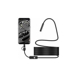 Caméra d'inspection de serpent usb, endoscope usb c étanche 2.0 mp IP67, caméra de type c avec 8