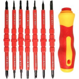 Ensemble de tournevis électrique isolé 7pcs multifonctionnel 14 en 1 kit d'outils de réparation