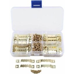 100 pièces Crochets en Dents de Scie Cintres à Cadre en Métal Crochet Cintre pour Fixation Cadre