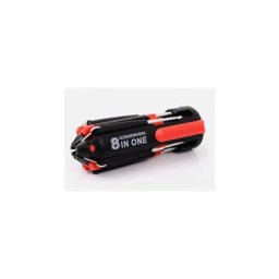 Tophomer - 8 en 1 tournevis multiple, Avec 6 lampes de poche led, Outils de service multifonction