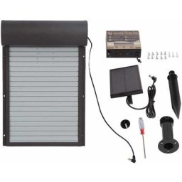 Poulet automatique porte poulailler solaire Powerd métal rideau roulant porte de poulailler avec