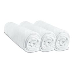 Bbla - Lot de 3 Draps housse Jersey 100% Coton - 70x140 cm - Blanc