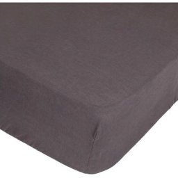 Atmosphera - Drap Housse B30 100lin Gm160x200 créateur d'intérieur - Gris ardoise