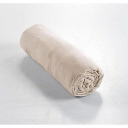 L'effet Papillon - Drap housse gaze de coton Luxe 160 x 200 cm Gaïa Pampa - Naturel