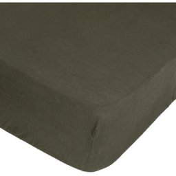 Drap Housse B30 100lin Ka160x200 - Atmosphera créateur d'intérieur - Kaki