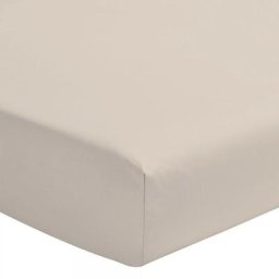 Le drap housse uni 100% Coton - Bonnet 30cm couleurs - Beige Crème, épaisseur/bonnet - 30 cm,