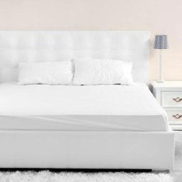 Terre De Nuit - Drap housse jersey blanc bonnet 40 cm 90x190/200 - Blanc