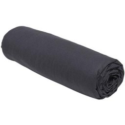Drap housse 100% coton bonnet 23 cm essential - noir fusain 90X190