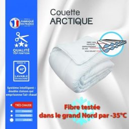Couette Arctique 200 x 200 cm pour lit 90 à 120 x 190 cm