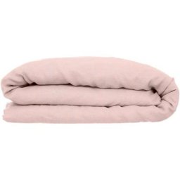 Housse de couette 100 % lin 240x220 rose poudre Atmosphera créateur d'intérieur - Rose