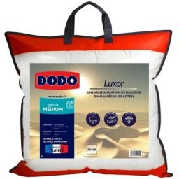 Oreiller luxor 60x60 cm - 100% Coton - Effet Duvet - Dodo