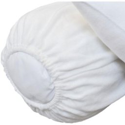 Terre De Nuit - Protège traversin molleton 160 gr/m² fermeture élastiques 180 cm - Blanc