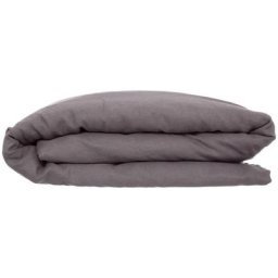 Housse de couette 100 % lin 240x220 gris ardoise Atmosphera créateur d'intérieur - Gris ardoise