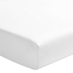 Home Linge Passion - le drap housse uni 100% Coton - Bonnet 30cm couleurs - Blanc, épaisseur/bonnet