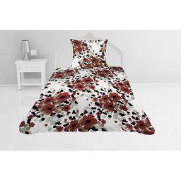 Couvre-lit boutis matelassé 180x220 cm CECILE avec 1 taie d'oreiller - Multicolore