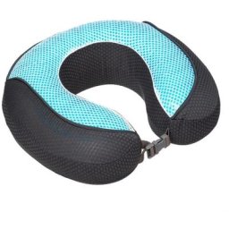 Coussin de cou mémoire de forme - 5 five simply smart - Noir et bleu