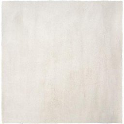 Beliani - Tapis Épais Carré 200 x 200 cm en Tissu Coton Blanc Doux au Toucher pour Chambre et Salon