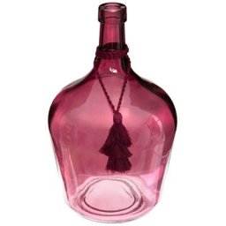 Vase Dame Jeanne Poesie - verre - H25 cm Atmosphera créateur d'intérieur - Prune