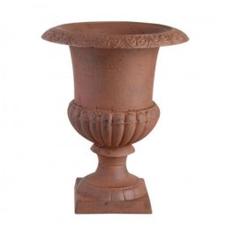 Vase français haut avec poignées - d 23,5 cm x h 30 cm - Livraison gratuite - Marron