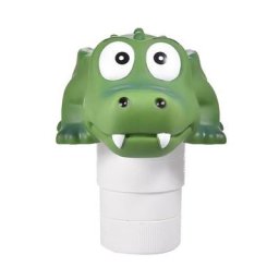 Désinfection de l'eau flottante Vinyle Crocodile Distributeur de chlore Piscine Dessin animé