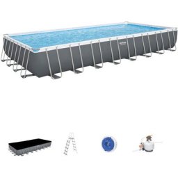 Bestway - 56623 Power Steel Rectangular Pool Set 956x488x132 cm