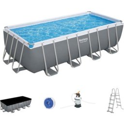 Bestway - 56671 Set piscine Power Steel Rectangular 488x244x122cm + accessories