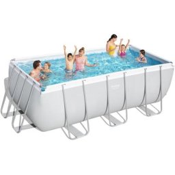Bestway - Piscine tubulaire 4,12m x 2,01m x 1,22m filtre cartouche