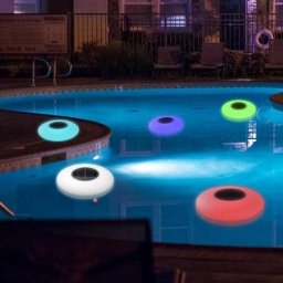 Lampe solaire flottante pour piscine, éclairage led étanche avec 16 couleurs changeantes, luminaire