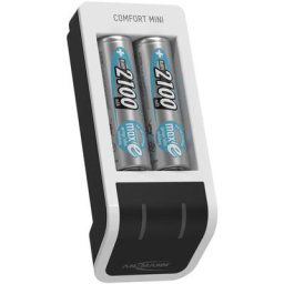 Ansmann Chargeur de piles Comfort Mini « Perfect 7 » (1 pièce) + 2 piles HR6