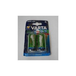 Pack de 2 accus piles rechargeables NiMh 1.2V c HR14 3000mAh Varta